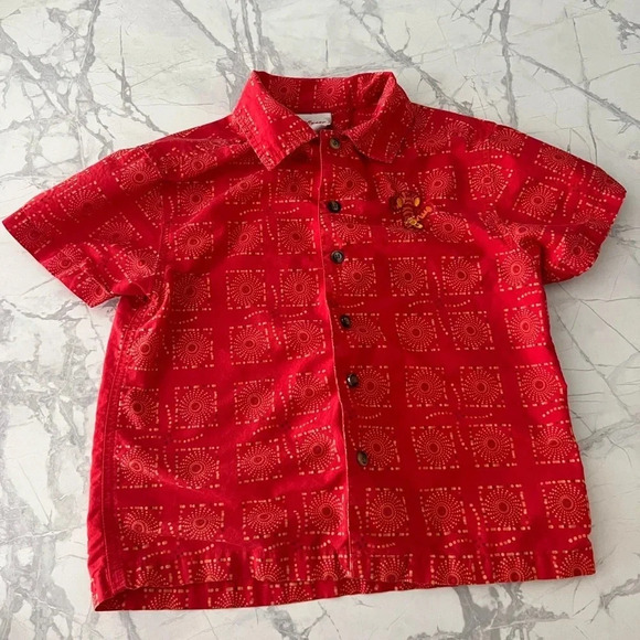 Disney Store  Tigger Button-Up Orange | Boys 4/5 - Picture 2 of 6